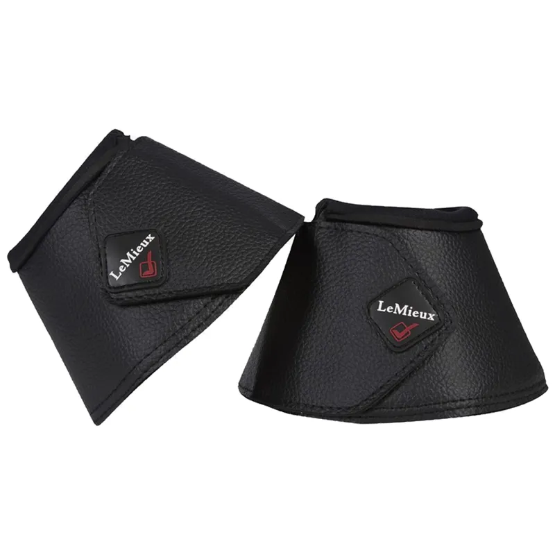 LeMieux WrapRound Leather Over Reach Boots - Black